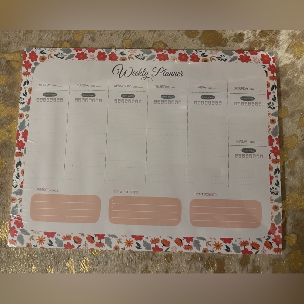 Blue Monaco weekly planner brand new - Picture 1 of 2
